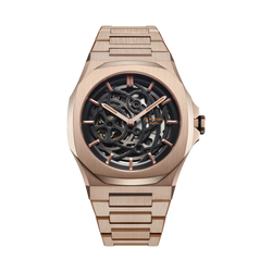 D1 Milano Rose Gold Skeleton Automatic Watch
