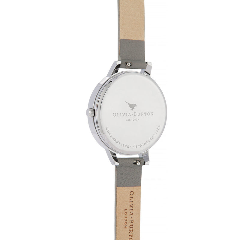 Olivia Burton Lace Detail Silver Watch