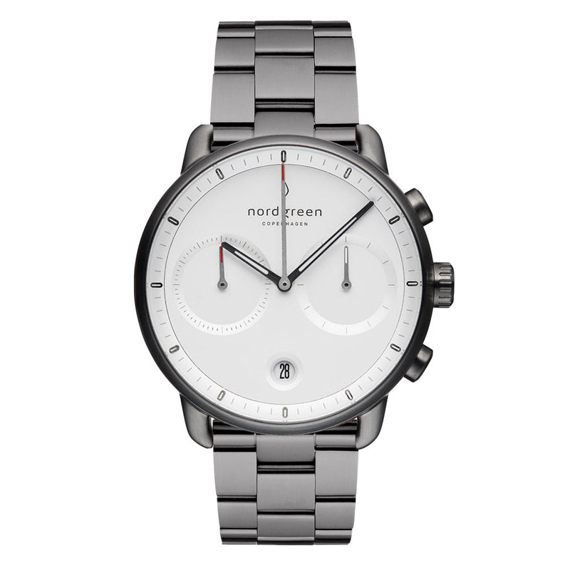 Nordgreen Pioneer 42mm Gunmetal White Watch