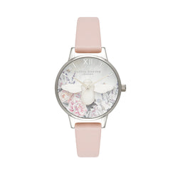 Olivia Burton Glasshouse Silver Lilac Watch