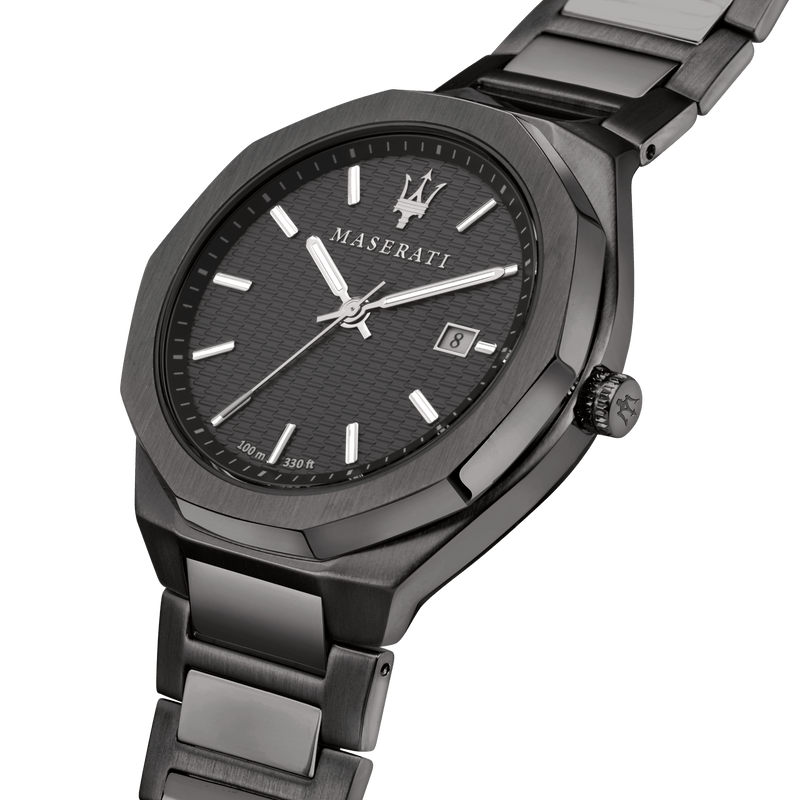 Maserati Stile Gun Metal Chronograph