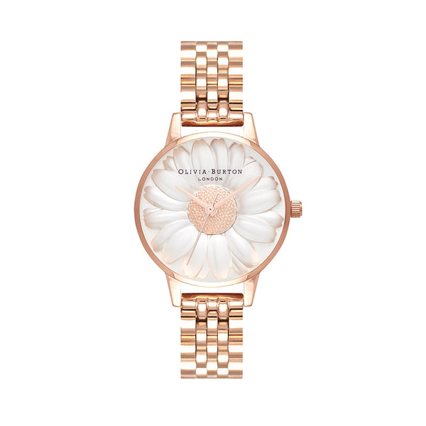 Olivia Burton 3D Daisy Rose Gold Watch