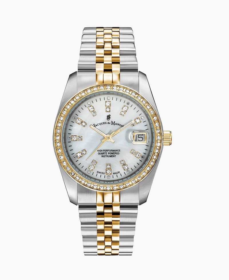 JDM Inspiration 36mm Two Tone Gold Jewel Watch