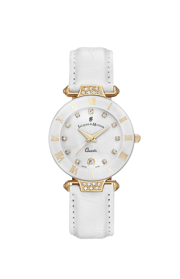 JDM Coupole Fashion Gold White Watch