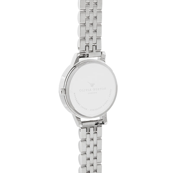 Olivia Burton Semi Precious Silver Bracelet Watch