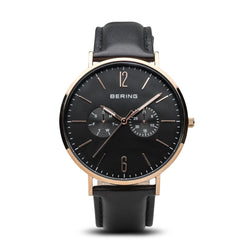 Bering Classic Polished Rose Gold Watch