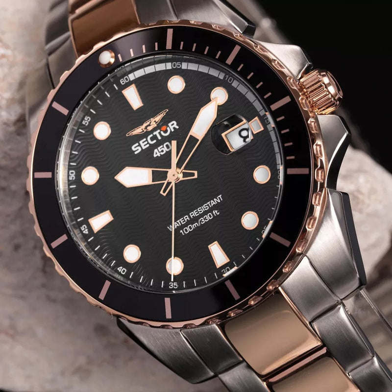 Sector 450 Two Tone Date Watch