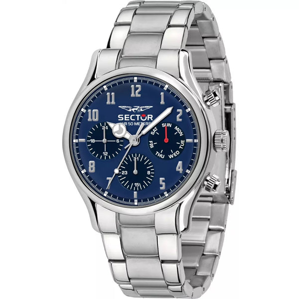 Sector 660 Multifunction Blue Dial Silver Chronograph