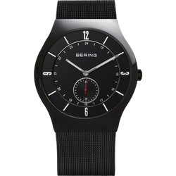 Bering Classic Brushed Black Mesh Watch