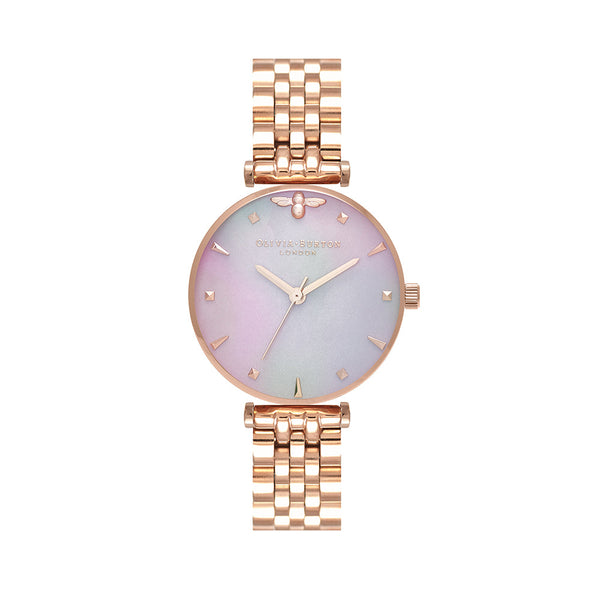 Olivia Burton Queen Bee Rose Gold Bracelet Watch