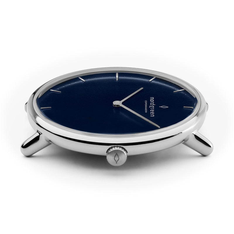 Nordgreen Native 40mm Navy Silver Watch