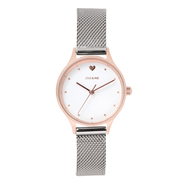 Oui&Me Minette Silver Milanese Mesh Watch