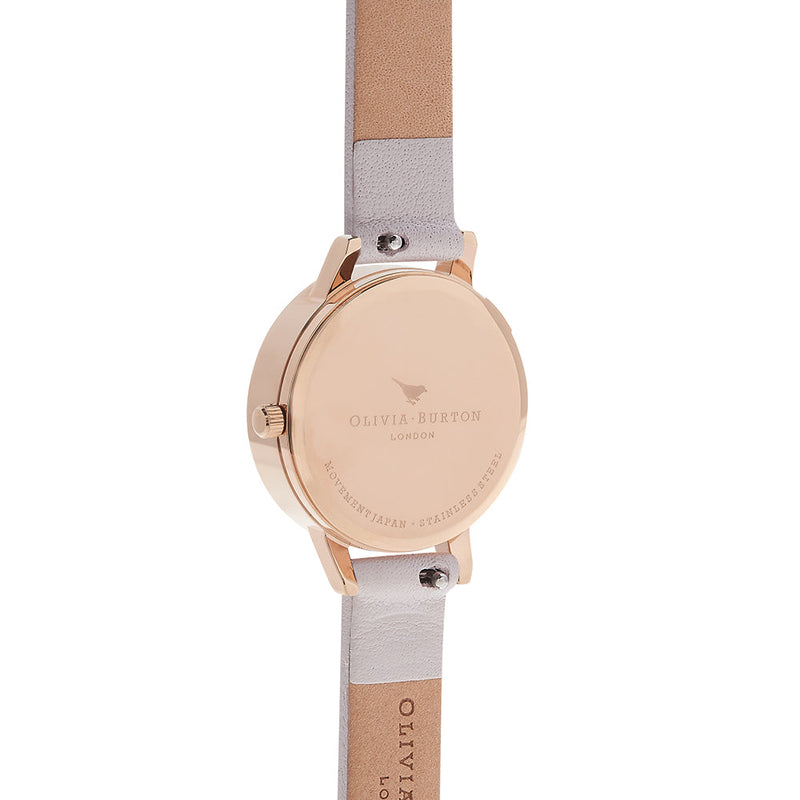 Olivia Burton Embroidered Dial Rose Gold Watch