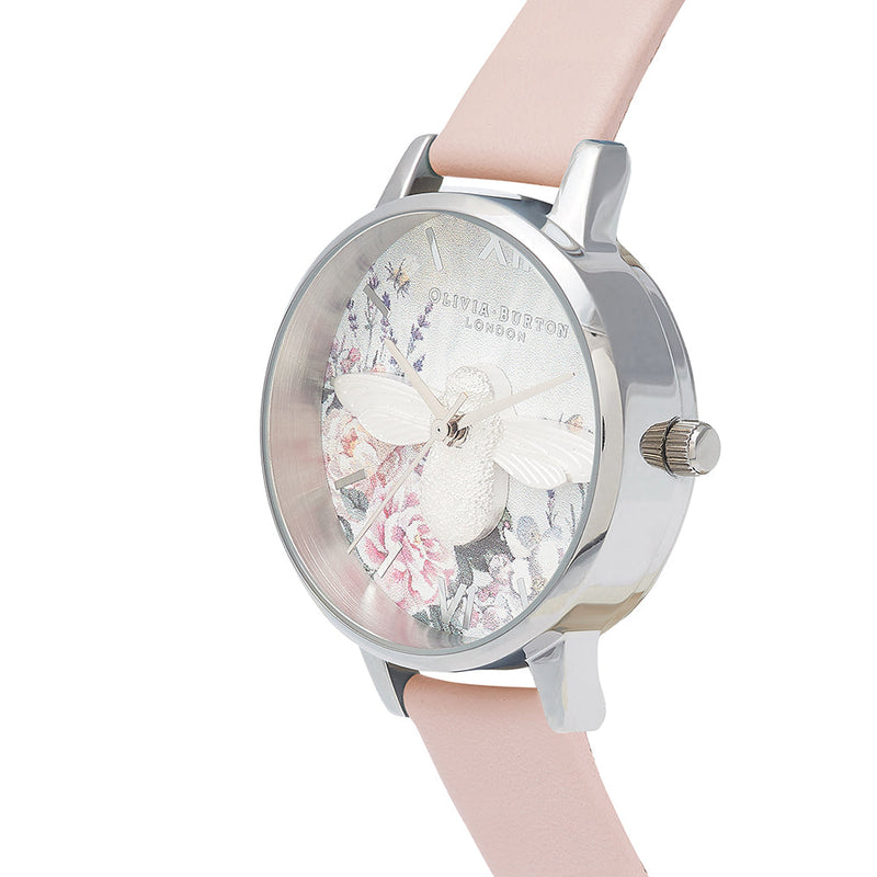 Olivia Burton Glasshouse Silver Lilac Watch